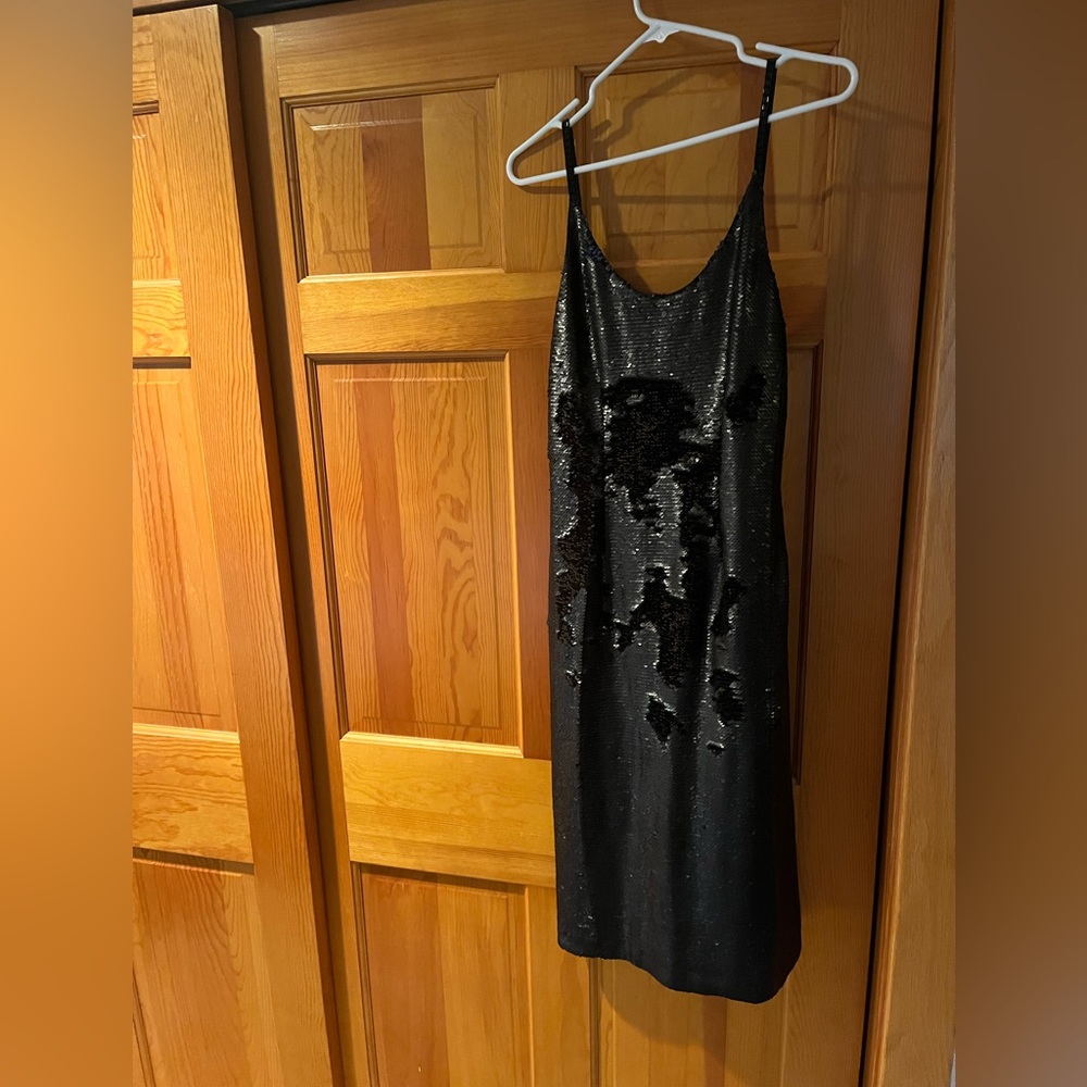Sequin black formal dress